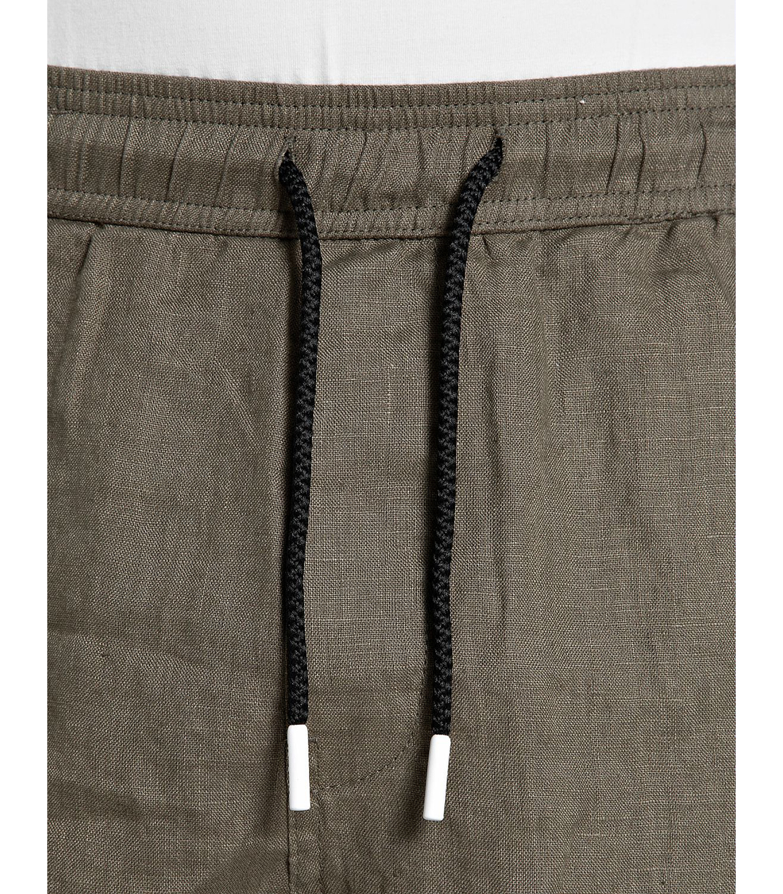 ピュアリネンリゾートショーツ 詳細画像 カーキ 3